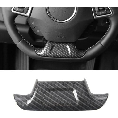 Steering Wheel Decoration Cover Trim Sticker Decal for Chevrolet Camaro 2017 2018 2019 2020 ABS Carbon Fiber Car Accessories