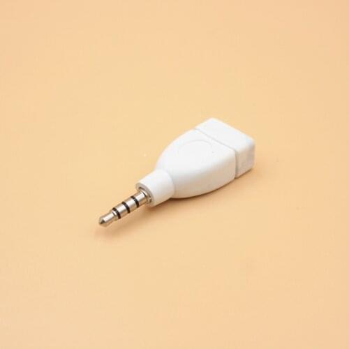 Converter Adapter USB 2.0 Female To 3.5mm Male AUX Audio Durable Car Plug Jack