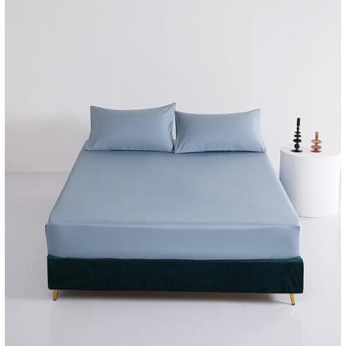 1 pc Egyptian Cotton Fitted Sheet With Elastic Twin/Full/Queen/King Size Bed Sheet For Adult Bedclothes