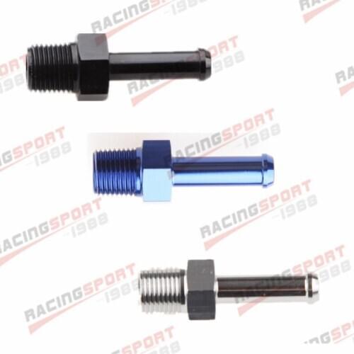 1/2" inch NPT To 5/8" inch Barb Hose End Straight Adapter Fitting BLUE/BLACK/SILVER