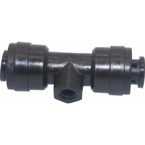 50 Pcs connections to a water pipe 1/4" Tube OD Plastic Slip Lock Tees (Quick Connect) Misting Nozzle Tees hose accessories