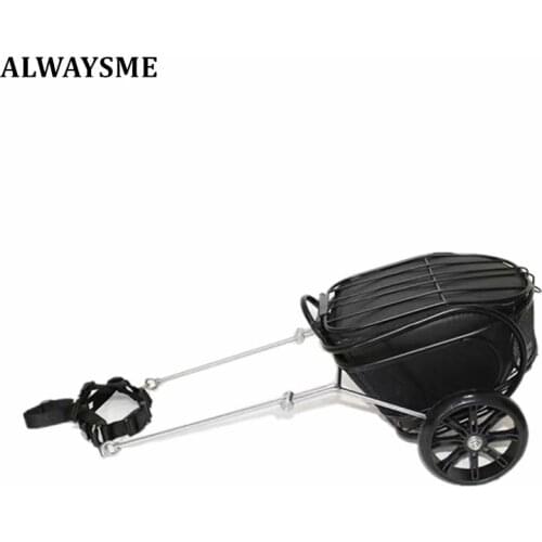 ALWAYSME Dog Trailer Cart With Wheels Fits Chest Cicumference 40-50CM