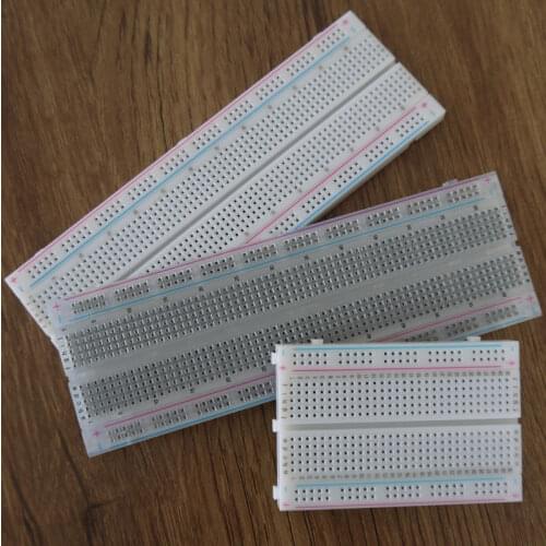 1PCS 400 / MB-102 830 Tie Points Solderless PCB Breadboard Mini Universal Test Protoboard DIY Bread Board Bus Test Circuit Board