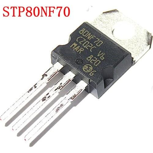 10PCS STP80NF70 TO220 P80NF70 TO-220 80NF70 new and original IC