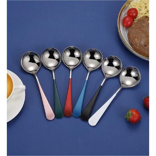 304 stainless steel mixing Stirring spoon creative long handle Thicken small spoon dessert spoon coffee ice spoons