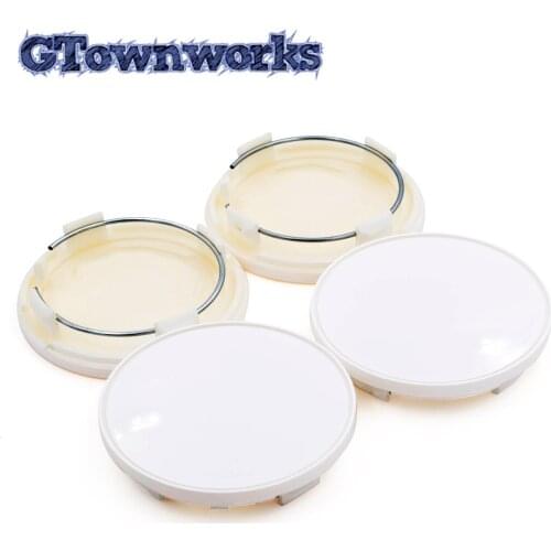 4pcs 70mm Wheel Center Cap For 09.24.467 RK020 RK021 RW004 RW005 RX517 RX518 CH - 18" Hub Cap Refit Car Accessories Off White