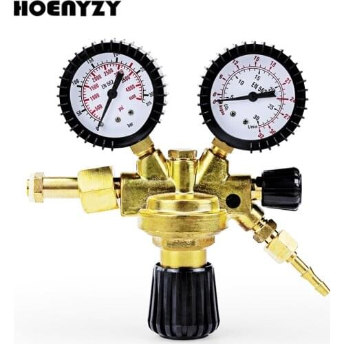 AR/CO2 Mig Tig Flow Meter Gas Regulator Flowmeter Welding Weld Gauge Argon Regulator Pressure Reducer