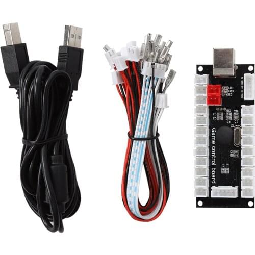 Arcade Game USB Encoder Controller With Acrylic Crystal Case For Raspberry Pi And PC Mainframe(822C )