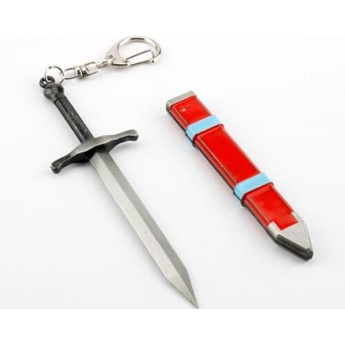 Anime Dragon Z Anime Trunks Weapon Sword Model Keychain Keyrings Metal Key Chain for Men Car Key Holder Cosplay Jewelry