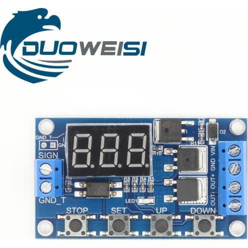 Trigger cycle timing delay switch circuit, Double MOS tube control board instead of the relay module 12V 24V