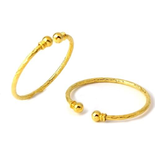 Fansheng Round Fashion Jewelry 2020 New Trendy 18K Plated Bangles For Child Gift