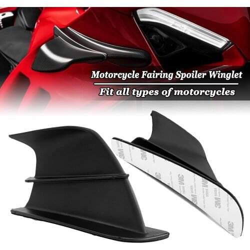 Motorcycle Winglet Aerodynamic Wing Kit Spoiler For HONDA CBR650R CBR650F CBR500R CBR1000RR For BMW S1000RR For KAWASAKI H2 H2R