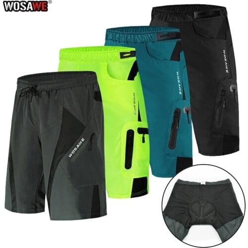 WOSAWE Men Cycling Shorts Breathable Marathon Bicycle Shorts Outdoor Training Bicicleta Ciclismo Bicycle shorts with Paddeds