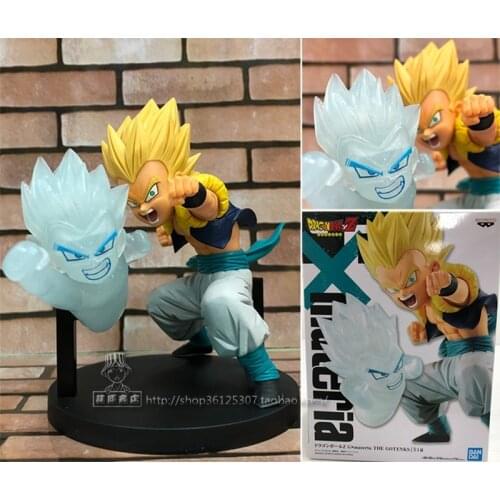 Original Banpresto DBZ SSJ Gotenks PVC Action Figure Toy Model Anime Figurals Brinquedos