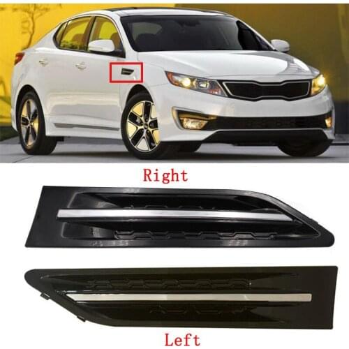 A Pair Car Front Fender Side Vent Grille Panel Decorative For Kia OPTIMA 2011-2015 877722T000 Grill Outlet Intake Vent Cover