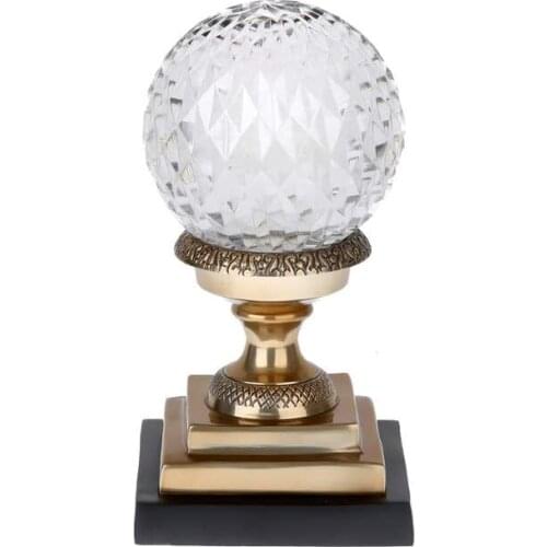 Lucky Art GIFTBRASS BLACK DECORATIVE OBJE 24 CM