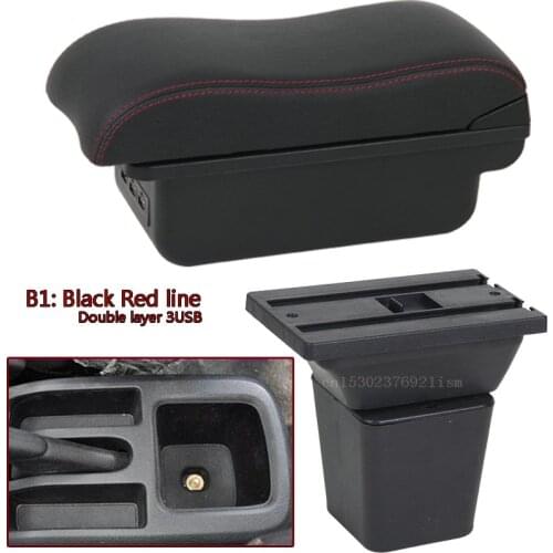 For Daihatsu Terios armrest box central Store content Storage armrest box with USB