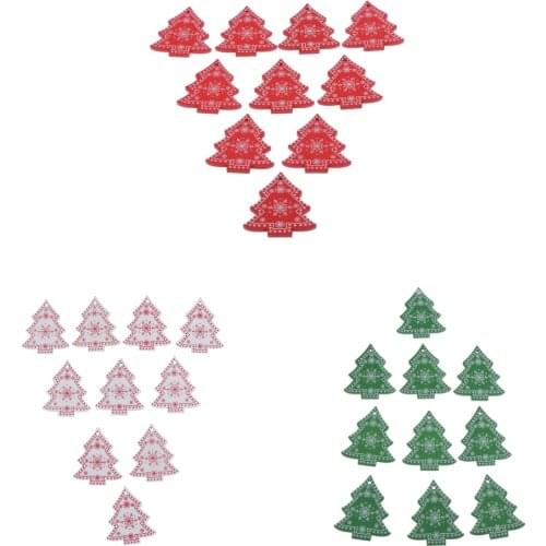 20 Pcs Natural Christmas Wood Ornament Pendant Wood Slices Deco Wood For High