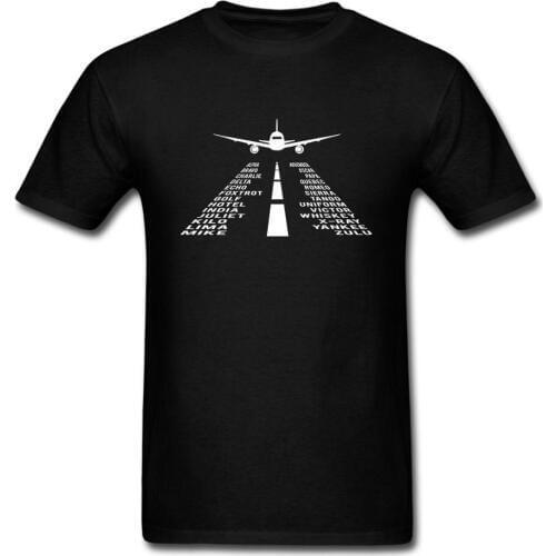 Airplane Phonetic Alphabet Pilot Military Cadet Airplanes T Shirts Gift Printed tee USA size