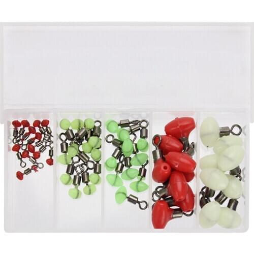 Bead 8-ring quick connector anti-collision bean eight-character ring integrated molding fishing gear accessories set all lead