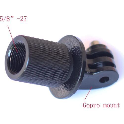 GoPro Tripod Monopod Microphone stand Mount Hero 4 3 2 1 5/8"-27 to gopro mount