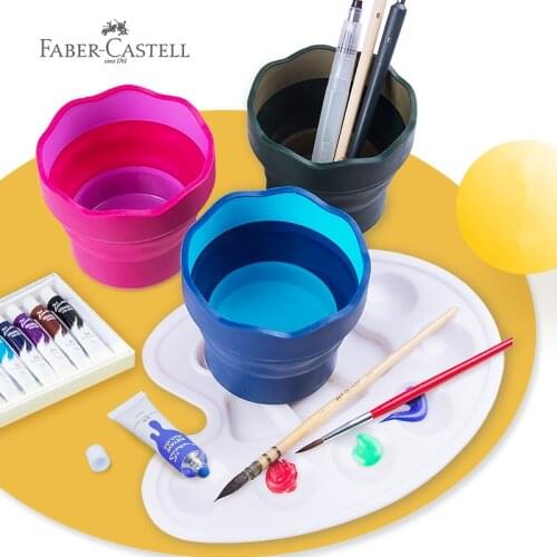 1pc Faber Castell Foldable Pen Washer Watercolor Pens Special Rinse Wash Pens Folding Pen Wash Bucket