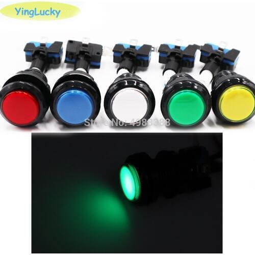 10pcs arcade LED button Switch Cabinet-Accessories Button Arcade 33mm 24mm 12V Start