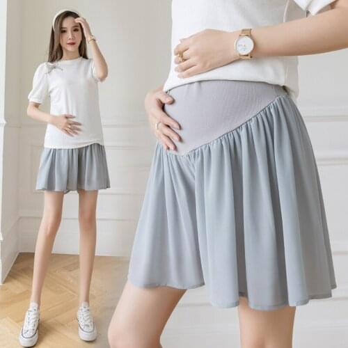 89479# Maternity Leisure Pants Summer Fashion Shorts Support Abdomen Elastic Pregnant Women Shorts Belly Support Pants