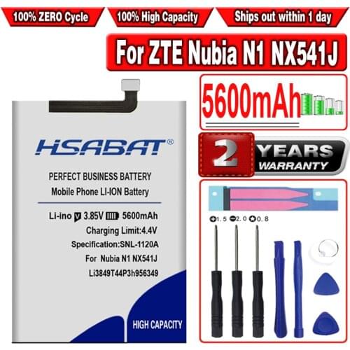 HSABAT 5600mAh Li3849T44P3h956349 Battery for ZTE Nubia N1 NX541J