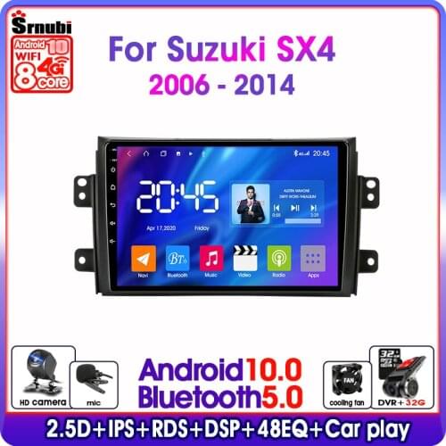 Android 9.0 2Din Car Radio For Suzuki SX4 2006-2014 Stereo GPS Navigation Multimedia Video Player 4G Net RDS 2GB+32GB with Frame