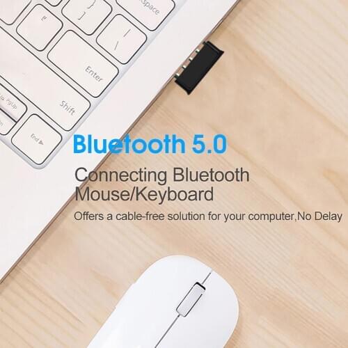 Kebidumei Bluetooth Adapter USB Dongle Mini bluetooth Wireless Adapter 5.0 Receiver Transmitter for PC Laptop Computer Mouse