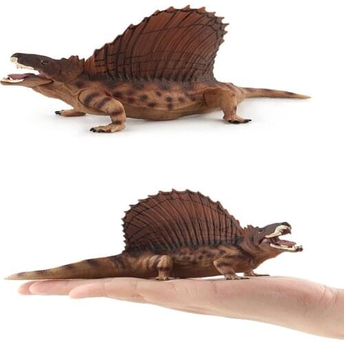 17CM 1PC PVC Dimetrodon Dinosaur Animal Model Action Figure Kids Toy Gift Models Building Toys for Kids Gift