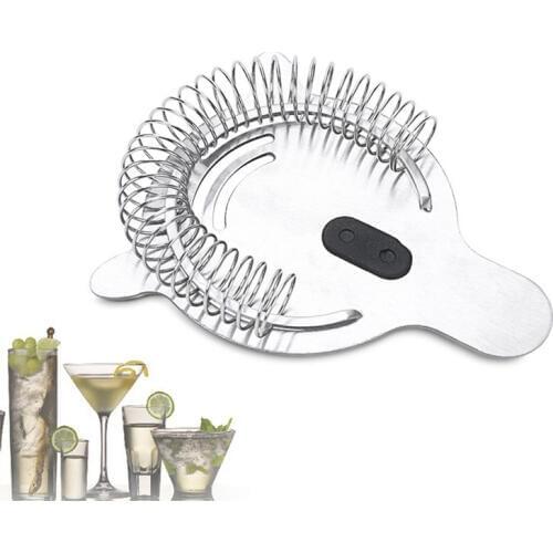 Strainer Stainless Steel Colander Filter Bartender Cocktail Shaker Wire Mixed Drink Ice Cocktail Bar Accessories Kitchen Tools