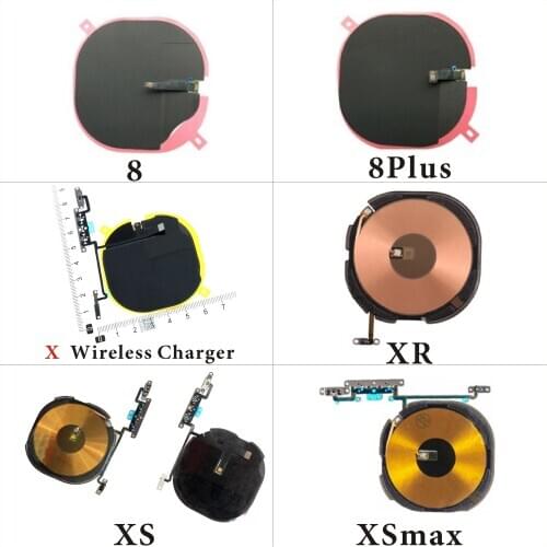 For iPhone8 8P XR Wireless Charger Flex Cable for iphoneX Xs Xs max Wireless Charger Flex With Volume Button Flex Cable