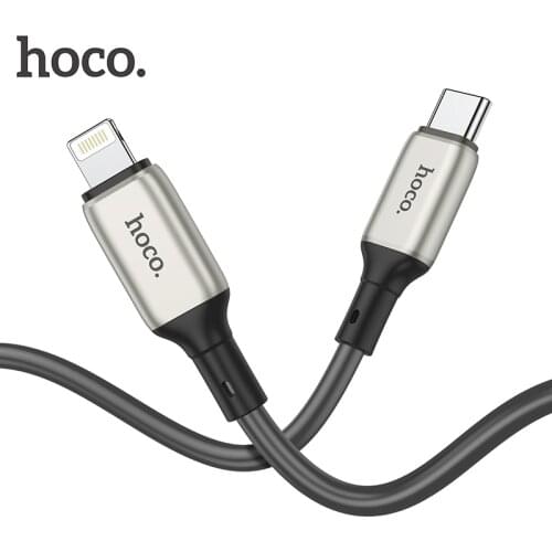 HOCO PD Type C to Lighting Cable For iPhone 13 12 Pro Xs Max XR Macbook 20W PD 3A Fast Charging Sync data cord Elbow USB C Cable