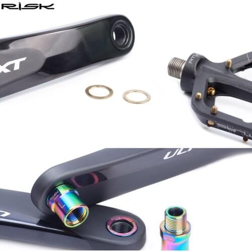 Component Pedal Washer Parts 2pcs Mountain Bike Bicycle Titanium Alloy