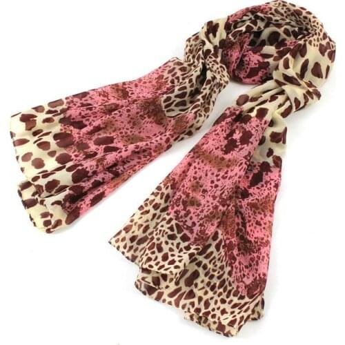 Summer new style burst beach leopard sunscreen chiffon Paris yarn scarves