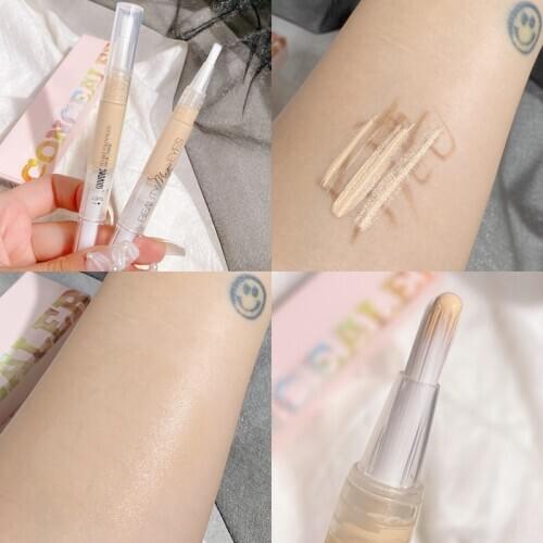 Full Cover Liquid Concealer Face Foundation Long Lasting Oil-control Concealer Cover Dark Eye Circle Blemish Concealer Stick