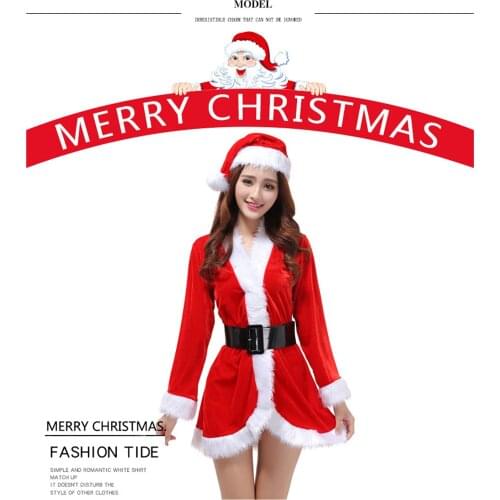Fashion Miss Coat Suit Unisex Christmas Fancy Party Dress Sexy Santa Outfits Hoodie Santa Claus Sweetie Cosplay Costumes