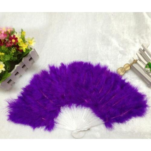 New Arrive Soft Fluffy Burlesque Wedding Hand Fancy Dress Costume Dance Feather Fan