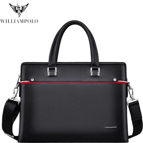 Briefcase Men Genuine Leather Men Bag Fit 13'' Laptop Business Handbag Luxury Bag Leather Natural Briefcase PL203069
