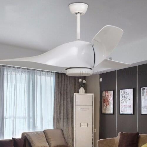Retro Ceiling Fan Chandeliers 52 inch With Lights Remote Control Frequence Bedroom Light Ventilator LED Pendant Lamp Vintage