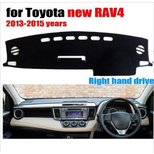RKAC Car dashboard cover mat for TOYOTA new RAV4 2013 2014 2015 Right hand drive dashmat pad mat covers dashboard accessories