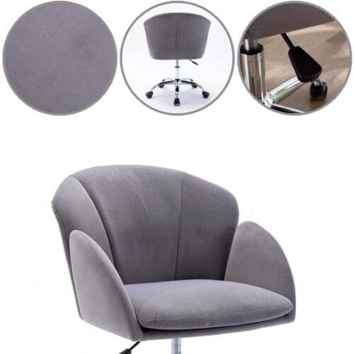 Removable Wheels Wear Resistant Strong Bearing Capacity Office Swivel Barrel Chair for Living Room