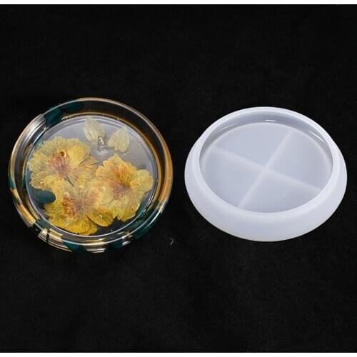 Rounded Plate Silicone Mold Rectangle Trinket Tray DIY Resin Trinket Dish Making Epoxy Resin Crafts Jewelry Tray Tools