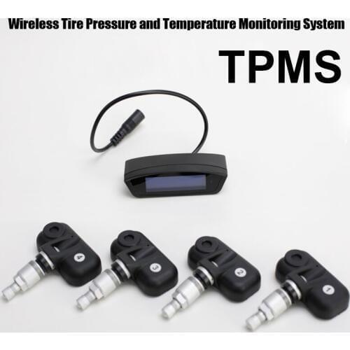 Tire Pressure Monitoring System Car TPMS with 4 pcs Internal Sensors high Low pressure high temperature warnings