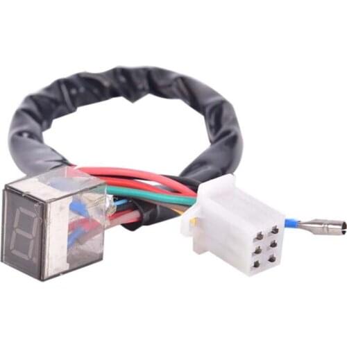 LED Universal Digital Gear Indicator Motorcycle Display Shift Lever Sensor