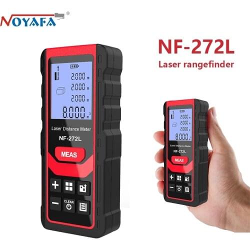 Noyafa NF-272L Laser Distance Meter 60M 80M 100M Rangefinder Tape Range Finder Measure Device Digital Ruler Test Tool