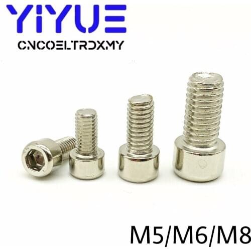 10pcs M5 M6 M8 DIN912 Hexagon Socket Head Cap Screws Inner Hex Socket Bicycle Bolt