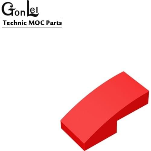 50Pcs/lot High-Tech Part Slope Curved 2x1 No Studs [1/2 Bow] Parts 11477 For Building Blocks MOC Brick Curved DIY DIY Toys Gifts